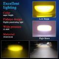 NF MART - HJG Bike Led Headlight BA20d h4 Bulb Headlight Lamp Dual Color for Motorcycle Universal. 