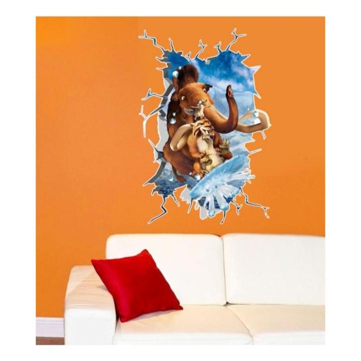 Cartoon Moana Maui Vaiana Break Wall Sticker for Kids Baby Rooms Nursery Decals Children Decoration Poster for Bedrooms