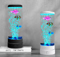 LED Bubble Fish Night Light with 7 Color Changing | Fantasy Aquarium Lamp, USB & Battery Powered | Mood Table Lamp for Bedroom, Living Room & Kids Room Decoration | Go Cartz. 