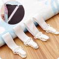 4pcs Elastic Bed Sheet Grippers Double Head Clips Gripper Holder Suspender Bed Sheet Fasteners Home Fixing Slip-Resistant Belt. 