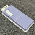 Silky Liquid Silicone Soft-Touch Back Protective Case Cover for Samsung Galaxy Z Fold 5 Fold 4 Fold 3. 