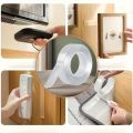 Reusable & Washable Nano Double-Sided Tape - Transparent, Versatile Adhesive Washi Tape for Home, Kitchen, Bathroom, Office & Car Use. 