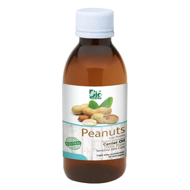 Bio Shop™ Peanut oil Cold-Pressed | Mong Phali Oil for Best for Face & skin care Recipes 100% Pure & Organic - (Unrefined)