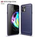 Moto Edge 20 lite Case Bumper Rubber Silicon Carbon Fiber Flexible Protective Cover For Motorola Edge 20 lite. 