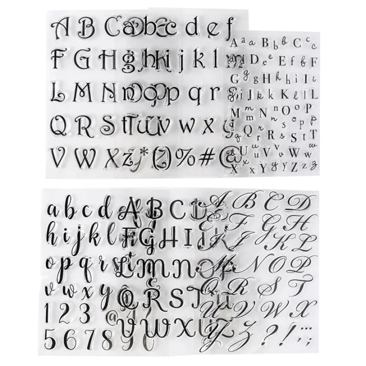 6 Pcs Alphabet Letter Alphabet Letter Fondant Stamps for Biscuit Cake Cookie Fondant Embossing