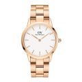 Daniel Wellington White Dial Rose Gold Stainless Steel Watch For Unisex DW00100209. 