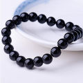 Black stone hand beats bracelet for men. 