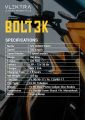 VLEKTRA BOLT 3K | 3000W | Electric motorcycle | Yellow/Black/Green. 