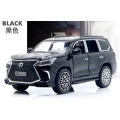 Lexus Land Cruiser Prado - Alloy Children's Sports Model Car Die-Cast Metal Toy Car - Front Doors & Boot & Hood Open - Size Approx. 5 inch - Black. 