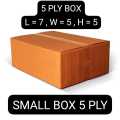 Heavy Duty 5 Ply Box Corrugated Box L X 7=W X 5=H X 5 (inch) Pack of 10 & 20 for Shipping Box ,and Goods Transportation. 