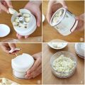 170ML Powerful Meat Grinder Hand-power Food Chopper Mini Food Garlic Slicer Speedy Chopper. 