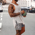 Men Tank Top Lightweight Round Neck Knitted Summer Tank Top. 