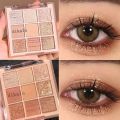 9 Colors Milk Tea Eyeshadow Pearlescent Matte Nine Palace Eye Shadow Makeup Long Lasting Glitter Light  Pigment Makeup Palette. 