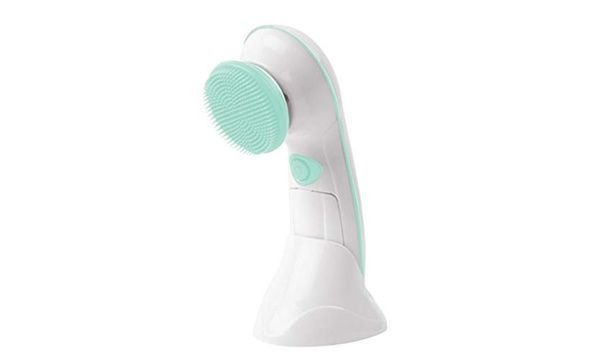 6 In 1 Electric Bath Brush Waterproof Rechargeable Shower Brush Multifunctional Back Face Foot Scrub Tool Deep Clean Remove Dirt  Note random color will be deliver