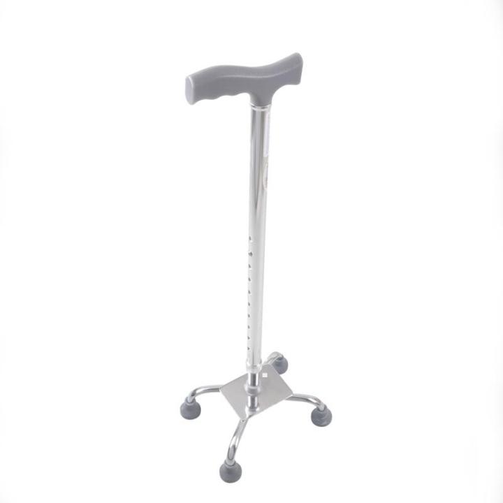 Aluminium Walking Stick - 4 Pad Type High Quality Adjustable Height For Oldman & Patient
