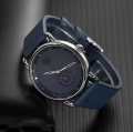 TOMI Leather Strap Watches Luxury Men's Watches T-037 (Blue). 