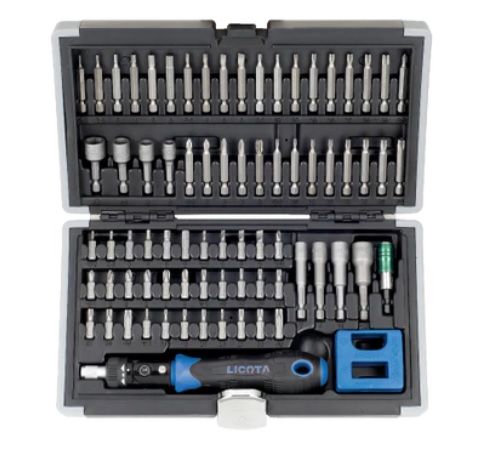 MS - Licota Made In Taiwan 76 Pcs Ratchet Driver Bits Set