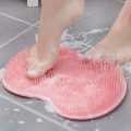 Silicone Foot Shower Massager with Non-slip Suction Cups, Bath Scrubber Cleaner Pad, Foot Massage Improve Circulation Reduce Pain Acupressure Mat for Feet, Rub Back Massage Bathing Tool. 