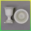 COPA Plastic Gardening Pot Table Vase - Pot Vase Planter With Base Long Design - White. 