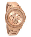 Fossil Stella Multifunction Rose-Tone Stainless Steel Watch for Women- ES3590. 