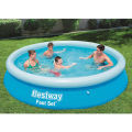 Bestway - Fast Set Inflatable Round Ground Swimming pool – 12 ft - 57273. 