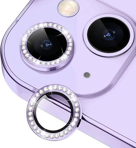 Purple Camera protector Diamond Camera Lens Protector for iphone 14 14 Plus