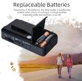PRUNUS J-166 Portable Radio AM FM, Battery Operated Radio with Tuning Light, Back Clip, Excellent Reception, AM FM Radio Portable, Transistor Radio. 