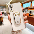 Applicable to Samsung A22 Phone case 4G Cute Panda S21 Invisible Folding Bracket A32 All-Inclusive Drop-Resistant A72 Men and Women. 