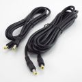 0.5M/1.5M/3M 12V 10A DC Power Supply Splitter Male to Male 5.5mm*2.5mm Plug Connector Power Adapter Extension Cable. 