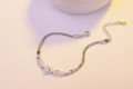 Elegance Angel Wings Crystal Heart Bracelet For Women Girl Lady Wedding Birthday Gift 925 Silver Jewelry. 