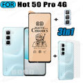 3 IN 1 Infinix Hot 50 Pro 4G Tempered Glass Matte Gaming Screen Protector for Iphone 16 Pro 16 Plus Ceramic Matte Screen Protector. 