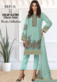 Halah Sultan Classic Linen Unstitched 3 Piece Suit DN#6031-A. 
