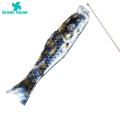 Green Home Carp Streamer Durable Eye-catching Vivid Looking Fish Windsock. 