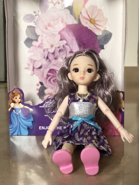 New%2010-12%20Inch%20Bendable%203D%20Princess%20Doll%20with%2018%20Joints,%20Moveable%20Chest,%20Light%20&%20Music,%20Fashionable%20Doll%20for%20Kids%20-%20Ideal%20Gift%20for%20Girls%203-8%20Years%20-%20Image%206
