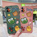 JIUMOO Case For Samsung A7 2018 Case Cartoon Cute Oil Frog Thin Shockproof Square Edge Silicone Casing Full Lens Cover Camera Protect Cases Softcase. 