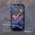 Aesthetic Snow Mountain Transparent Phone Case For iPhone 14 13 12 11 X XR XS 7 8 Pro Max Luxury Soft Silicone Shockproof Cover. 