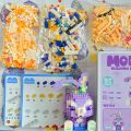 Hot! Compatible with Lego cartoon bricks, star Delu micro particle bricks, boys, women's educational toys, small boxes, assembled wholesale. 