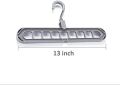 Magic Space Saving Clothes Hangers Multifunctional Smart Closet Organizer Premium Wardrobe Clothing Cascading Hanger 9 Slots, Innovative Design for Heavy Clothes, Shirts Pants Dresses Coats(8 Pack). 