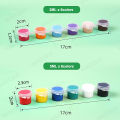 Acrylic Paint Set Waterproof Non Toxic Ceramic DIY Paint with free Brush Kid Painting. 