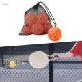 6 Pieces Pickleball Balls, 40 Holes Pickle Ball, Portable High Elastic Outdoor Pickle Balls for Tennis/Wood/concrete Courts Training Sports. 