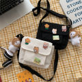 Japanese Canvas bag Diagonal Storage Multifunction Small bag Cute Wild Harajuku bag for Fashion School Daily Trave Girl Gift. 