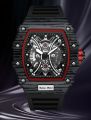 High Quality Skeleton Watch For Mens Richard Mille RM-01 Rubber Strap Waterproof Watch. 