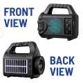 Portable Bluetooth Speaker GTS1552 with RGB Lights Torch FM USB Solar Rechargeable. 