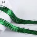 【ThinkWay】100 Strands Sparkle Hair Tinsel Bling Silk for Hair Extensions Flare Strands Glitter Rainbow Hair Decoration. 