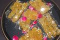 Saffron Mishri sugar rock candy with thread inside Natural Pure Safron color misri and zafran filaments Pack of 5 x 100g Safrani misri. 
