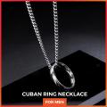 Silver ring chain Necklace Never Fade Stainless Locket Necklace Pendant for Boys & Men. 