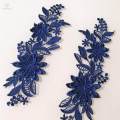 2Pcs Lace Applique Flower Embroidery Applique for DIY Jeans Evening Dress. 