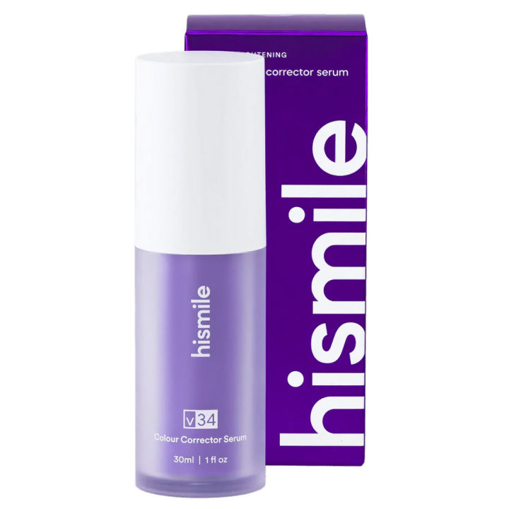 Online Karachi Hismile V34 Purple Color Corrector Serum – Advanced Teeth Whitening Toothpaste for Effective Stain Removal and Oral Cleaning