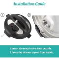 Steam Release Handle Float Valve Replacement Parts with Anti-Block Shield for Instantpot Duo/Duo Plus 3 5 6 and 8 Quart. 