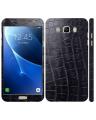 Samsung Galaxy J7 2016 Black Crocodile Leather Texture Mobile Skin. 
